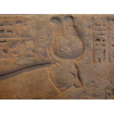 Stela of Domitian, double feather crown of the Buchis bull